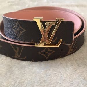 Louis Vuitton Monogram Calfskin Reversible Belt
